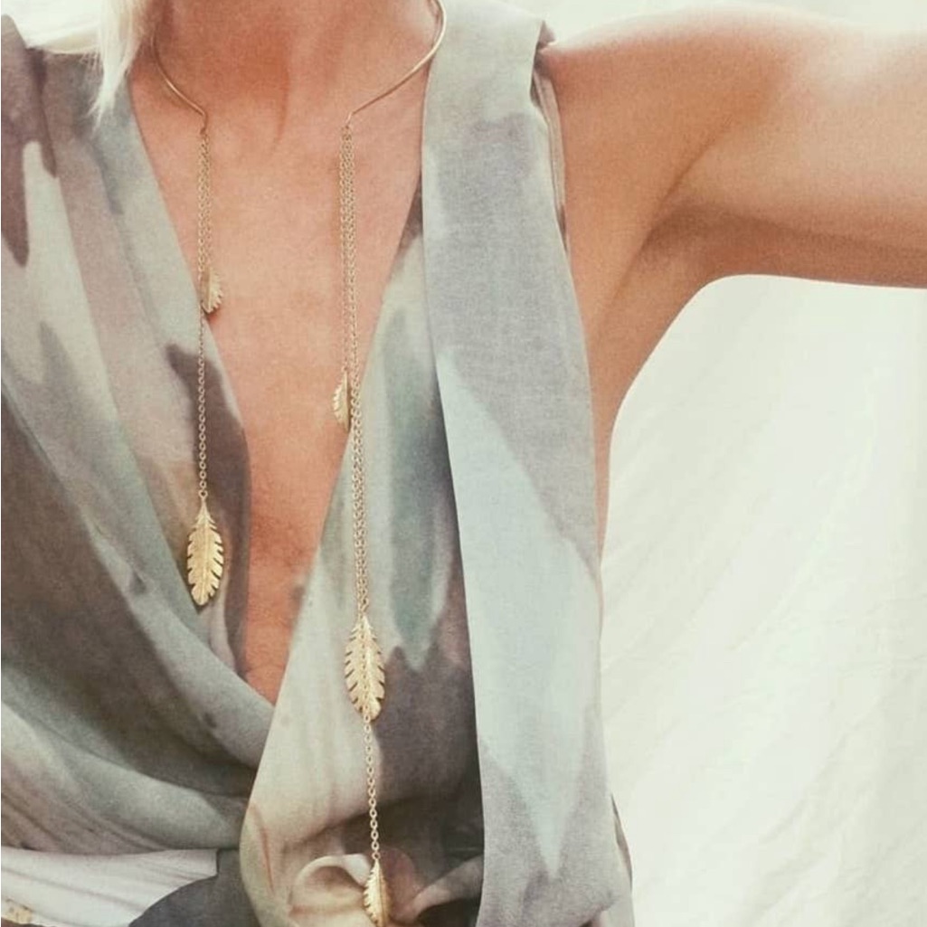 Handmade Wind Chime Long Necklace 144$